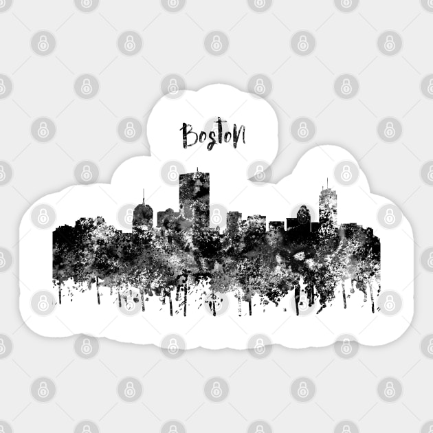 Boston Sticker by RosaliArt